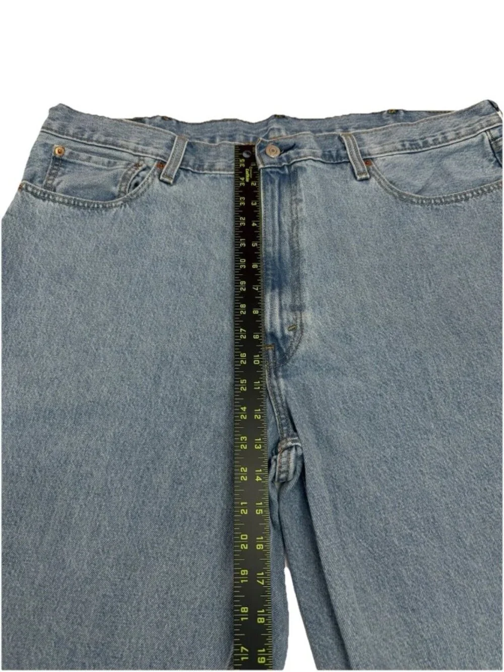 Levi’s 569 Loose Straight Denim Shorts Mens 40 Light Wash Blue Jean Shorts
